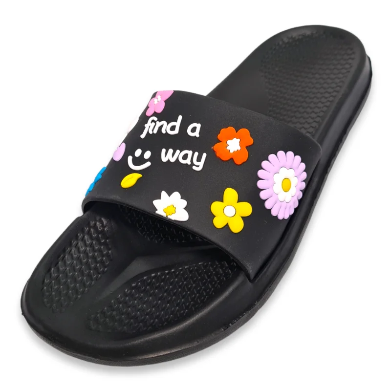 Шлепанцы Flowers W черный Шлепанцы Flowers W черный от магазина Супер Спорт